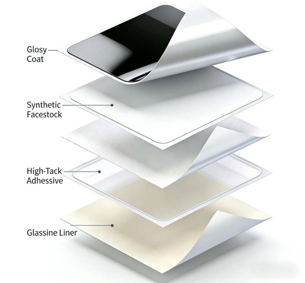 High-quality custom labels manufacturing with BPA-Free thermal paper and high-tack adhesive.