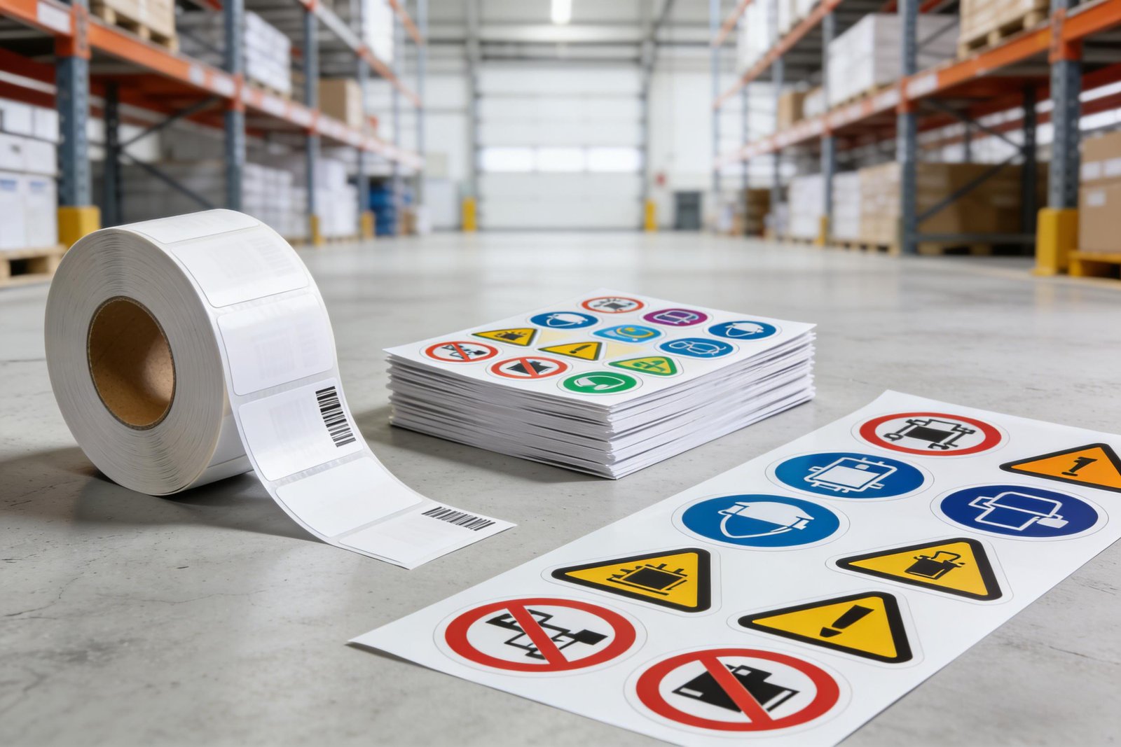 Comparison of B2B labels stickers and industrial decals