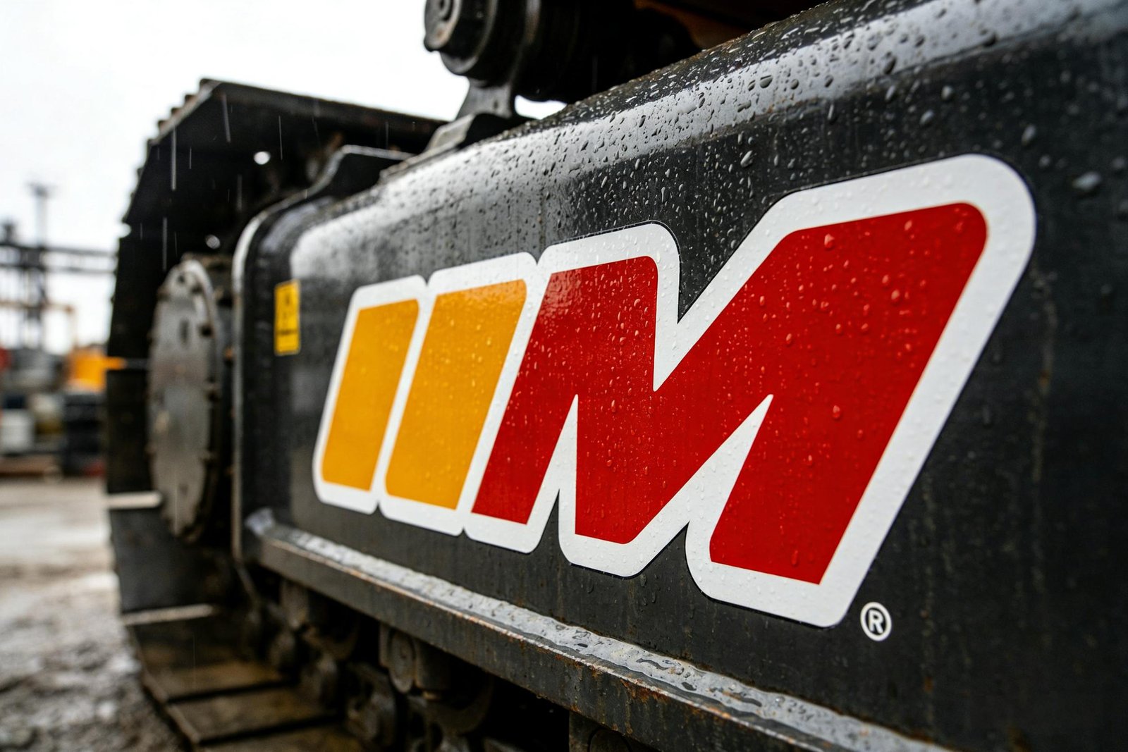 Durable UV-resistant vinyl decal for industrial machinery