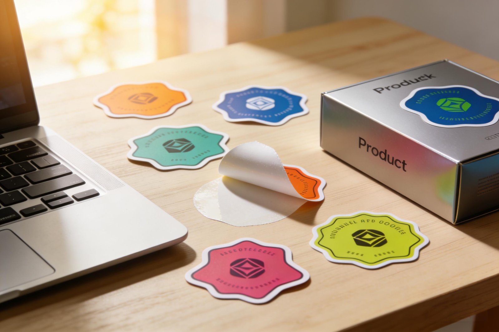Custom branding stickers for marketing and product packaging