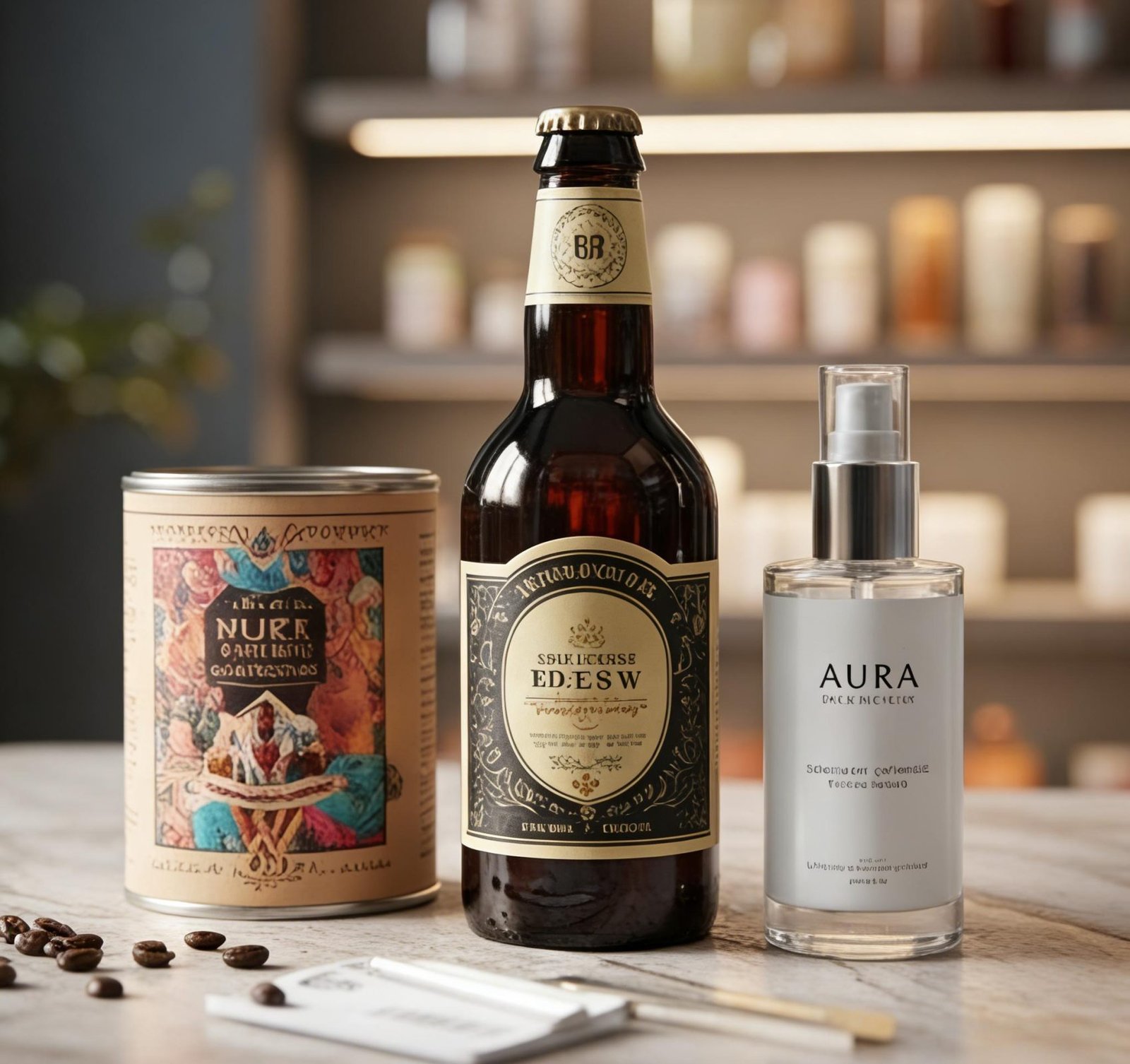 Bespoke paper labels for retail and luxury branding by PaperLith manufacturing.