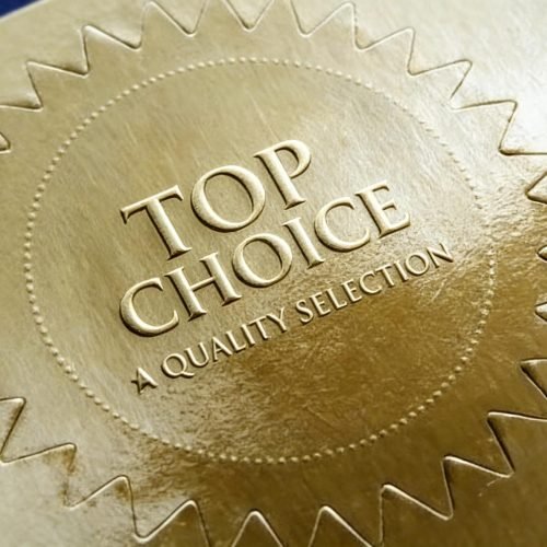 custom foil stamped labels