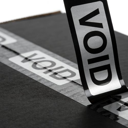 Tamper Evident Security Labels for industrial logistics and brand protection.